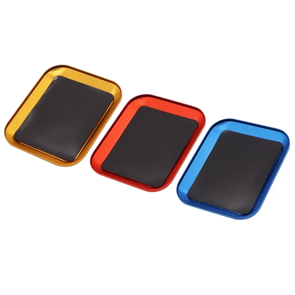 2PCS RC Reparatur Werkzeug Aluminium Legierung Magnetische Pad Schraube Tablett Platte Lagerung Box Für Flugzeug Auto Boot RC Modell Reparatur werkzeug