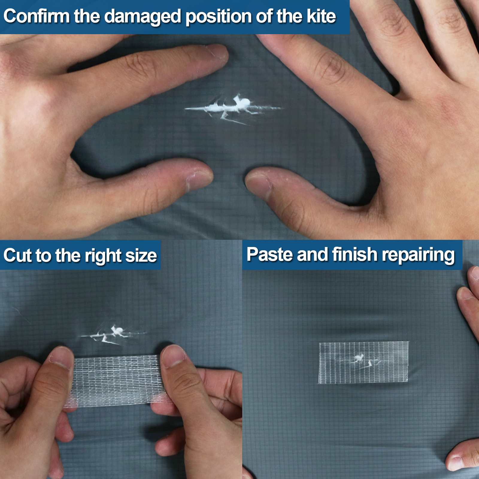 リップストップ帆修理テープ凧テープ 5 センチメートル-50 センチメートル防水高粘着半透明スパイナーパラグライダー日よけテント用