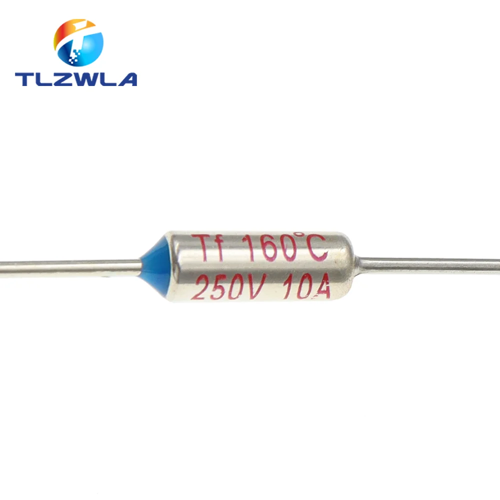 10 Chiếc Nhiệt Độ Ry 10A 15A 250V Tf Cầu Chì Nhiệt 65C 85C 100C 105C 110C 120C 130C 152C 165C 172C 185C 192C 200C 216C 240C 280C