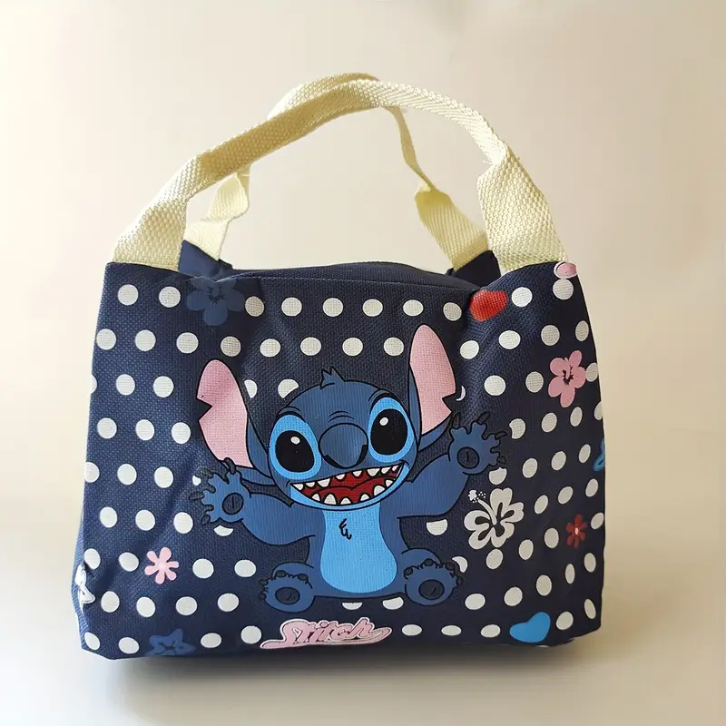 Stich Anime isolierte Lunch-Tasche, thermische Lunchbox Umhängetasche für Büro, Picknick, Strand, Reise, niedliche Cartoon-Lunch-Tasche