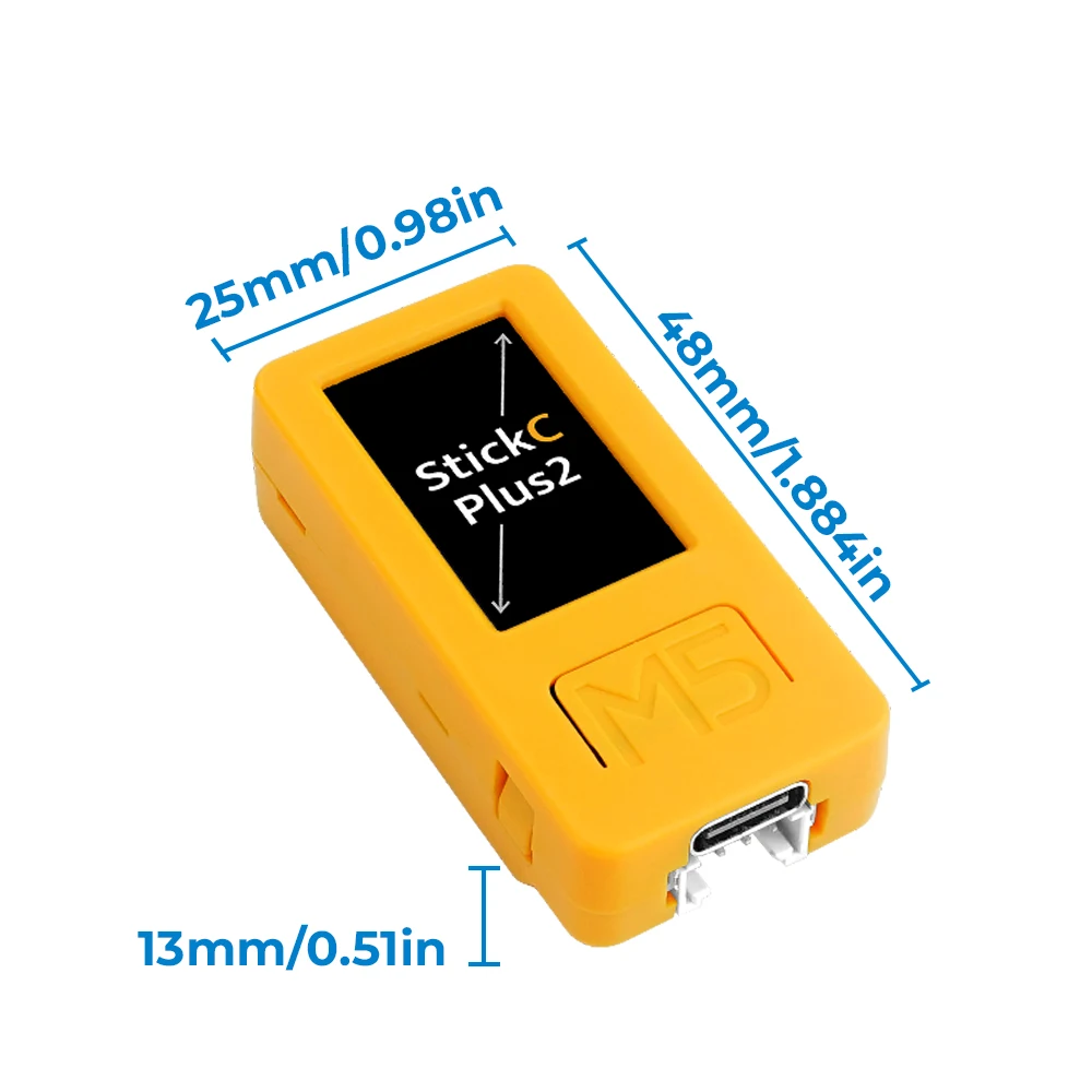 M5Stack Official M5StickC PLUS2 ESP32-PICO Mini IoT Development Kit IR and WiFi 1.14-inch TFTScreen IoT Controller