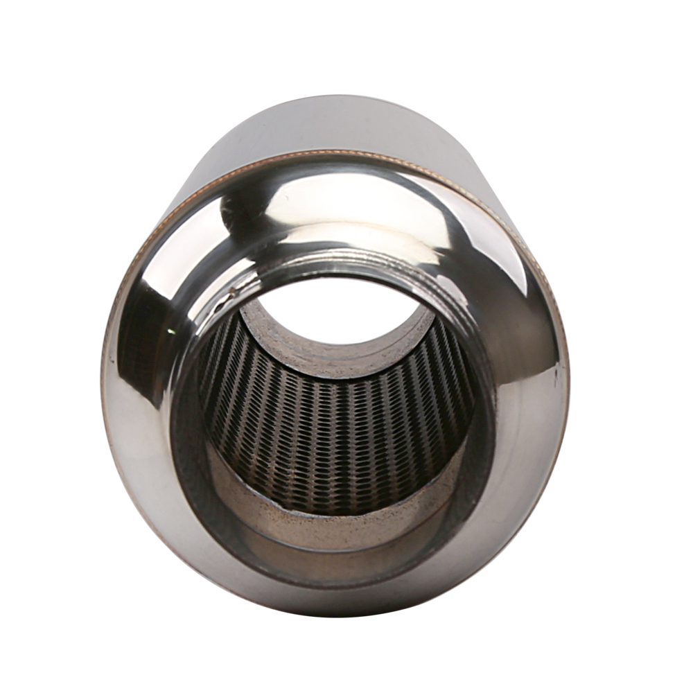 Universele 2.5 "/3" Inlaat Uitlaatdemper Pijp Rvs Resonator 12 "Lengte Diepe Geluid Prestaties