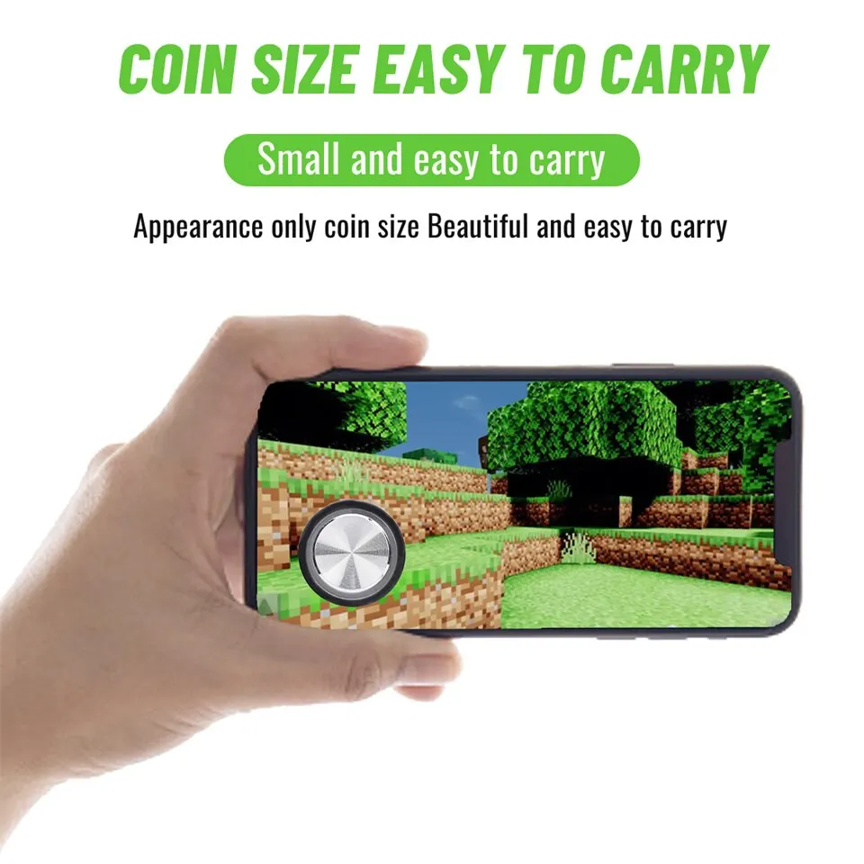 モバイルゲームコントローラーゲームトリガーゲームパッドジョイスティックコントローラー金属ボタンiphone android用