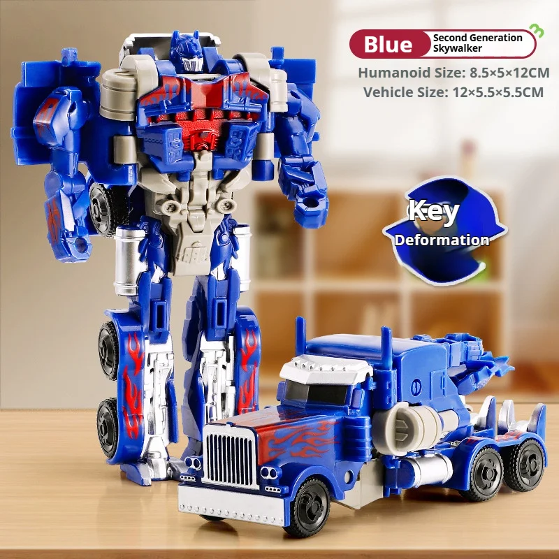 2025New Transformation Car Anime Robot Model One Step Deformation Robot Toy Kid Puzzle Toy Deformation Car Action Figure Model