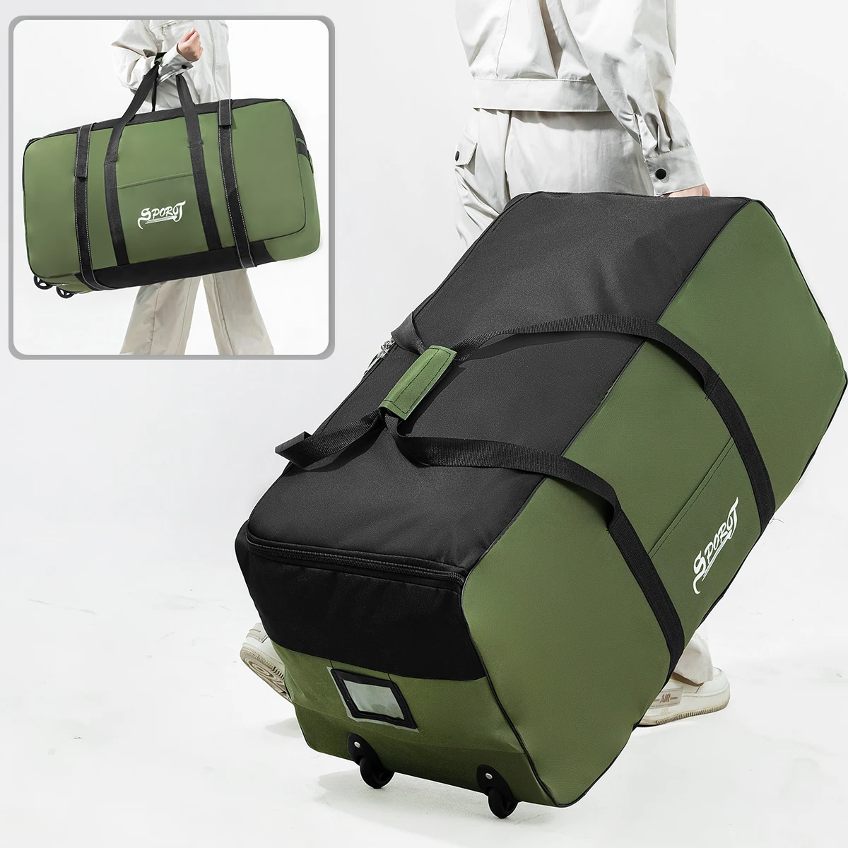 Outdoor Camping Style Sprzęt piknikowy Kosmetyczka Odzież Namiot Przechowywanie Box z kółkami Duża pojemność Bardzo duża torba podróżna