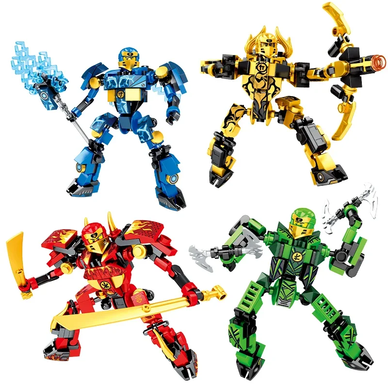 Ninja War Machine Lloyd War เกราะ Mech Mini รุ่น Action Figure Building Blocks ใช้งานร่วมกับการ์ตูนอะนิเมะเมืองของเล่นเด็กของขวัญ