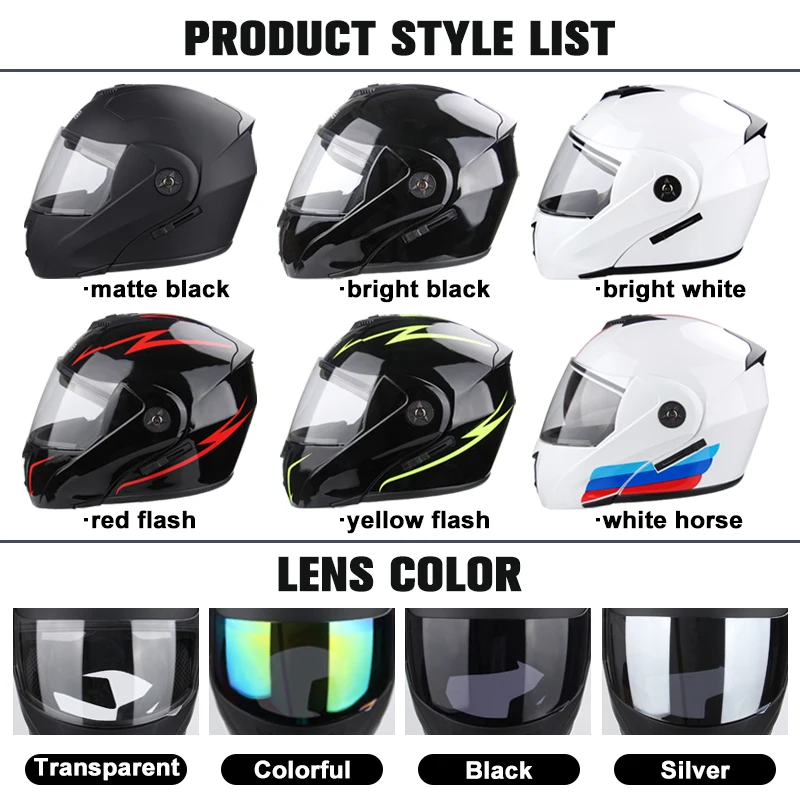 2024 Unisex Racing Motobiker Flip Upหมวกกันน็อกModular Dualเลนส์หมวกกันน็อครถจักรยานยนต์Full Faceปลอดภัยหมวกกันน็อกผู้ชายผู้ใหญ่ผู้หญิง
