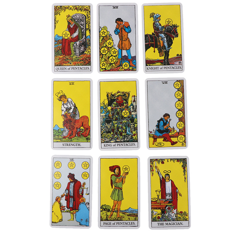 Rider waite tarô cartas clássico tarô espanhol inglês versão cavaleiro garçom adivinhação destino previsão profecia o mágico