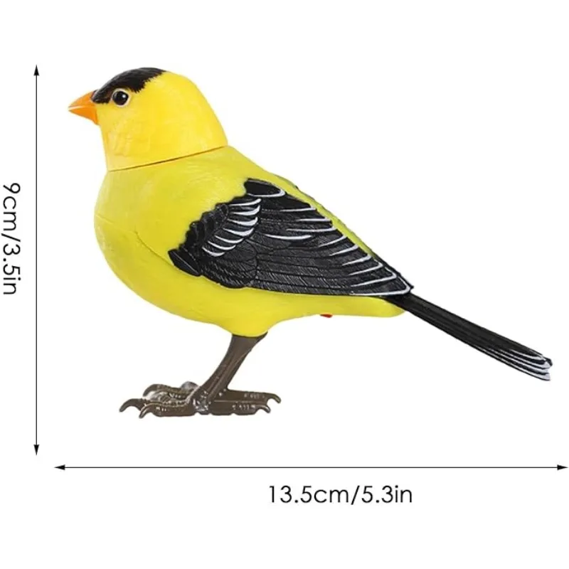 Electric Singing Bird Toy Cute Interactive Bird Toy Simulation Electronic Bird Toys for Kids with Motion & Sound Control