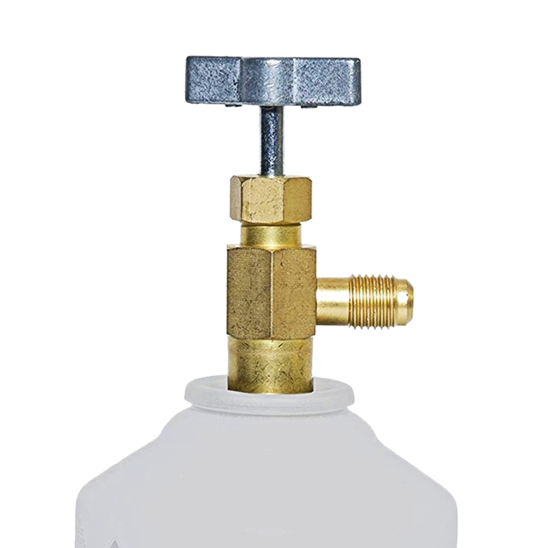 1/4 adaptador de rosca R-134a refrigerante pode dispensar garrafa abridor válvula 60*35mm carro ar condicionado auto acessórios do carro