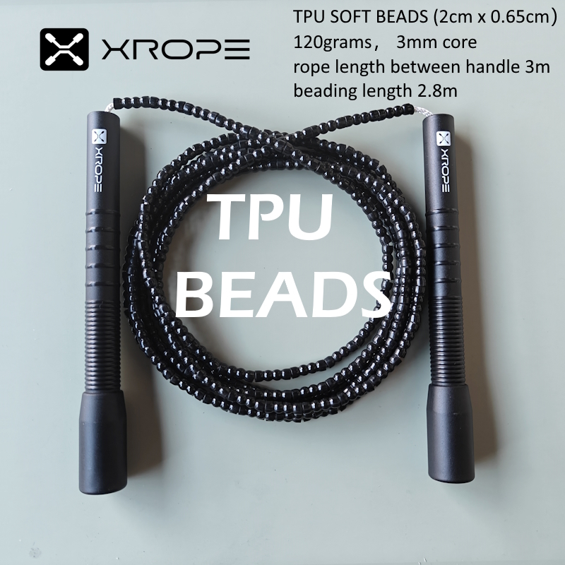 NEVERTOOLATE-mango RA de 1 pulgada, cuentas duras, cuerda para saltar, fitness, Rush, atletismo, misma forma