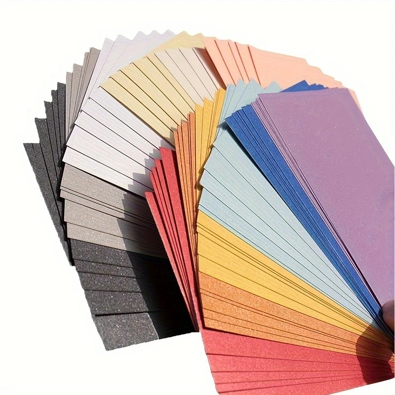 60 hojas A6 5,9 "x 3,94" 12 colores cartón brillante 250gsm papel nacarado de doble cara para invitaciones fabricación de tarjetas manualidades DIY