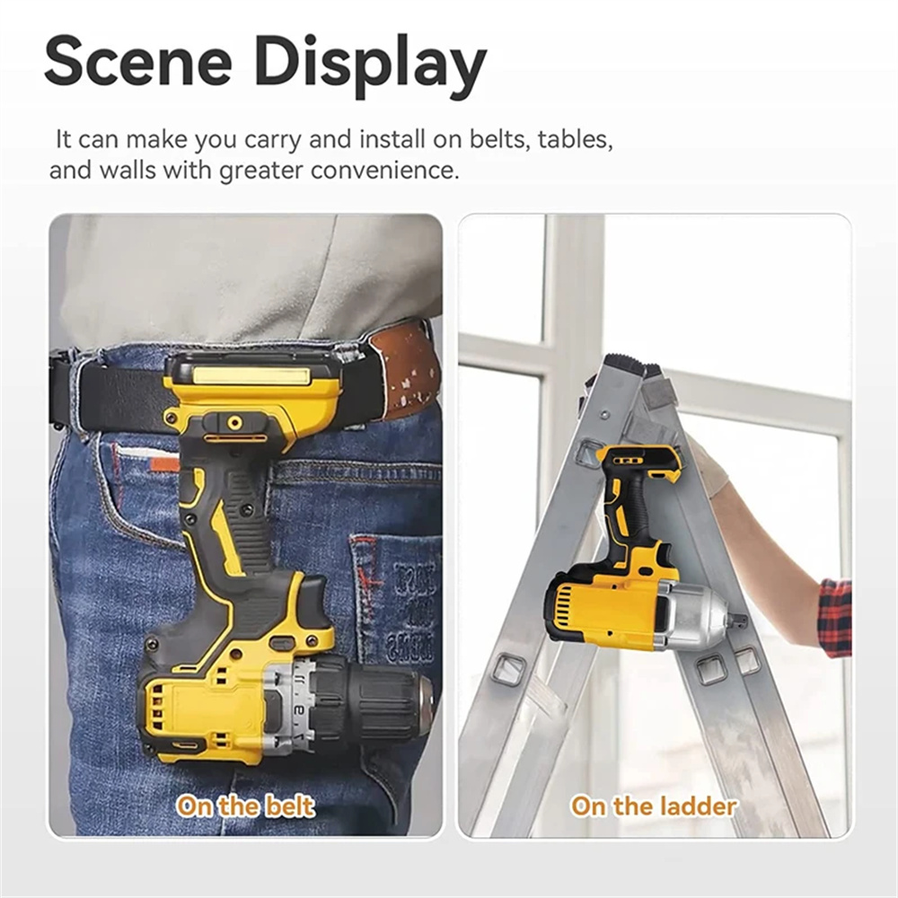 2PCS สแตนเลสสตีลเข็มขัดคลิปตะขอสําหรับ Dewalt 20V เจาะเครื่องมือ N 268241   เอ็น 169778   เอ็น 086039   DCD980 DCD985 DCD780