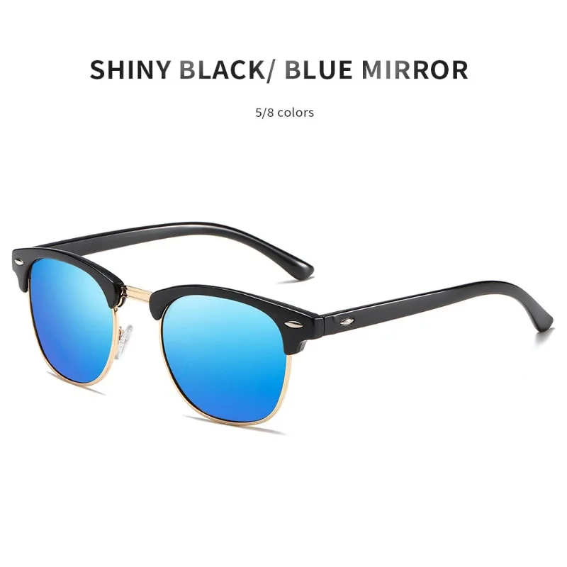 2025 Nuevo estilo: 1 pieza de gafas de sol polarizadas de plástico, unisex, de moda, versátil, estilo retro