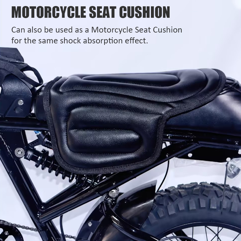 Horse Riding Saddle Pad artificial leather Shock Soft Equestrian Seat Pad Western Long Saddle Cushion Motorcycle Seat Cushion