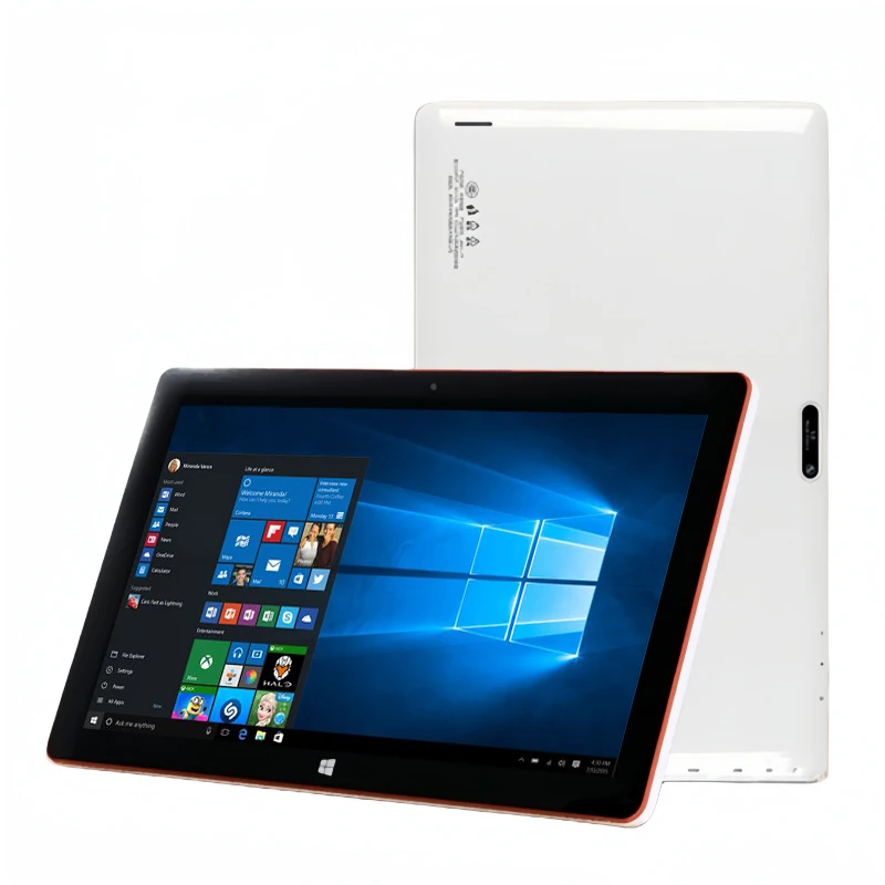 คุณภาพสูง 64Bits 10.6 นิ้ว Windows 10 แท็บเล็ต Z8300 Quad Core CPU 2GB RAM 32GB ROM 1366x768 IPS Dual กล้อง USB 3.0 6600mA
