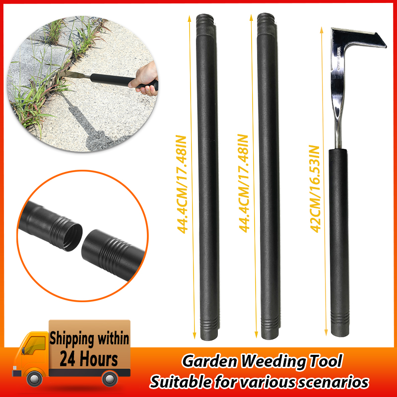 L-образный ручной щелевой прополка, инструмент для удаления корней, уличный прополка, портативный съемник сорняков, ручной садовый инструмент из нержавеющей стали