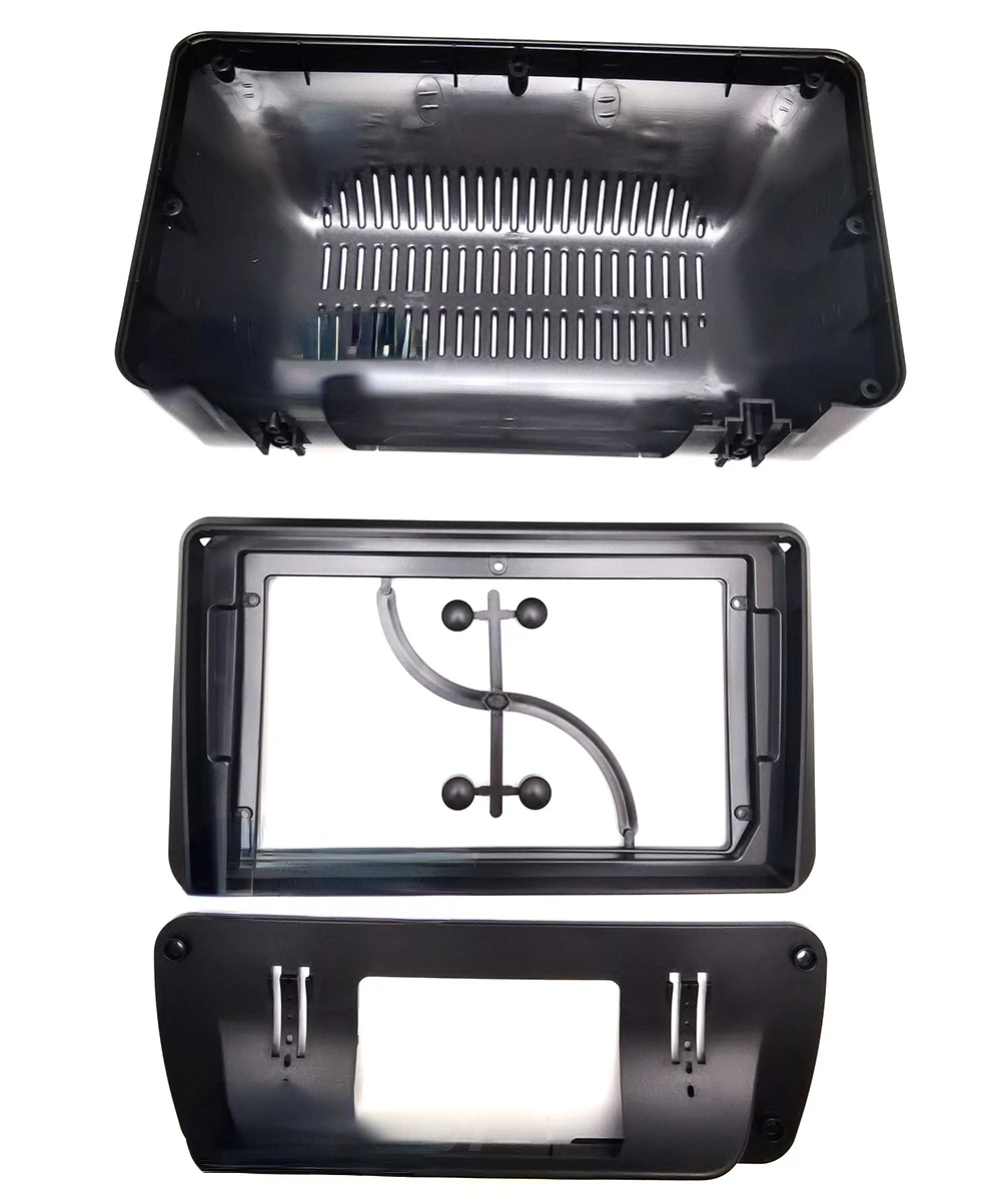 Fascia de Radio Universal para coche, Android 2, doble Din, 9 "y 10", para coche antiguo, camión, autocaravana, Panel estéreo, marco de montaje para tablero, Kit de molduras faciales