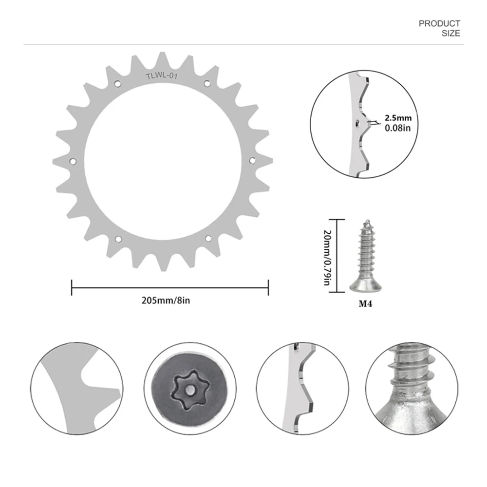 Robotic Mower Traction Improved Auxiliary Wheels Robotic Spikes For Worx Landroid S M Robot Lawn Mower Traction Wheel Accssries