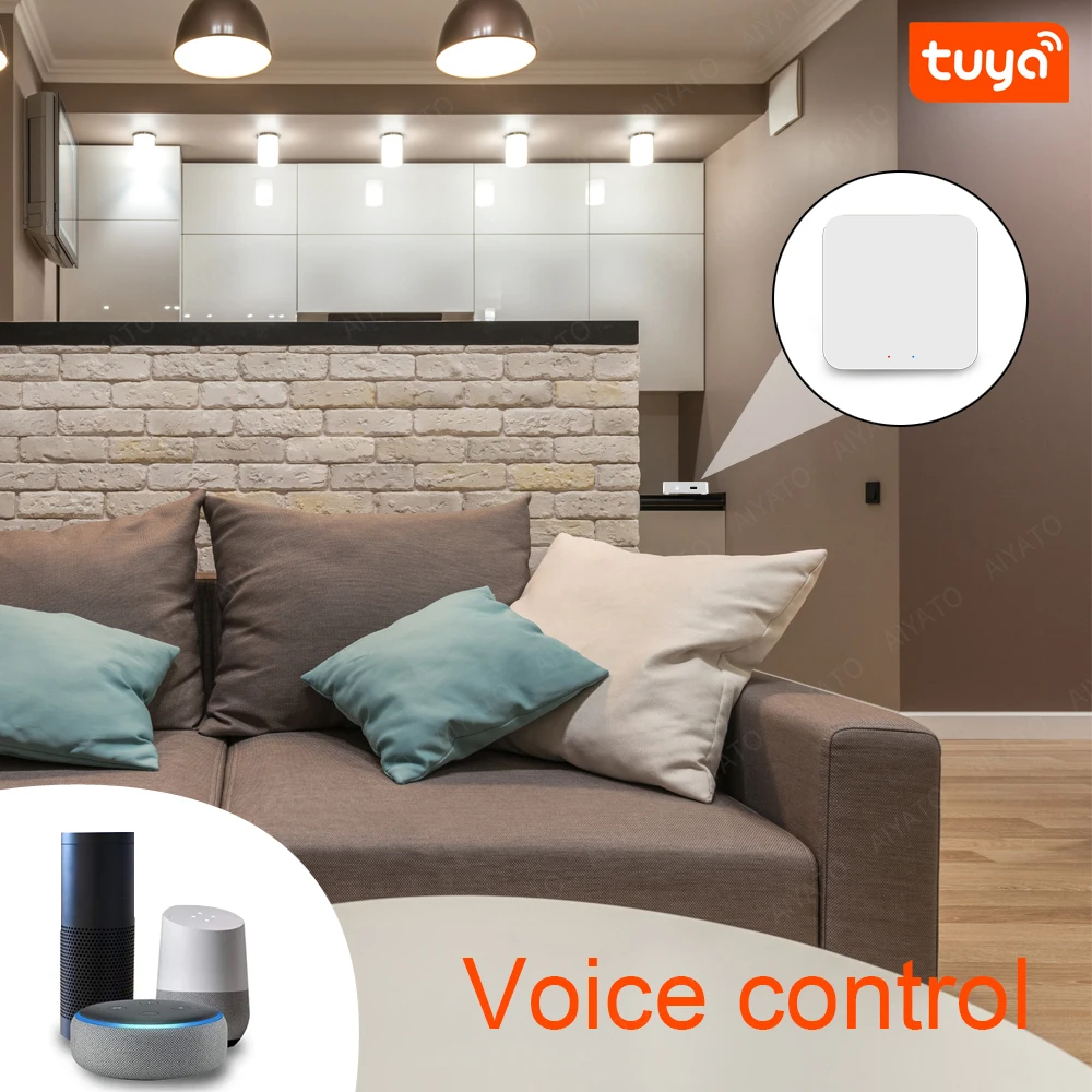 Tuya-Hub de enlace Bluetooth para hogar inteligente, puente inalámbrico, aplicación remota, dispositivo de automatización de Control, funciona con Alexa y Google