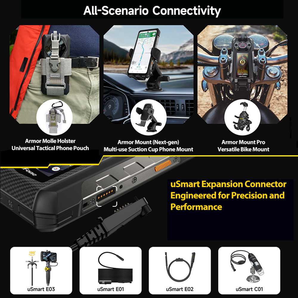 【World Premiere】Ulefone Armor 30 Pro 5G Rugged Phone Android 14 Smartphone 6.9" 120Hz 32GB+512GB 12800mAh Night Camera 64MP NFC
