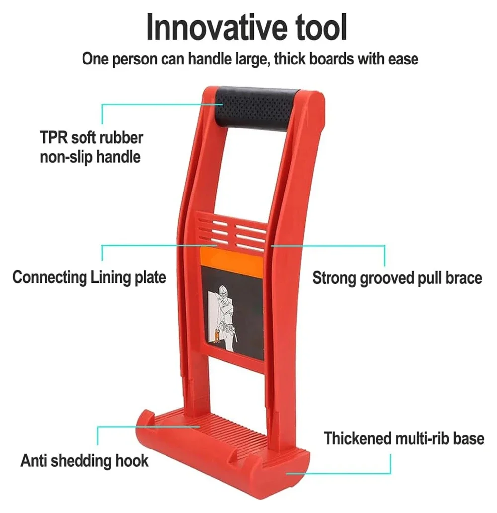 80KG Panel Carrier Plier Load Tool Marble Plasterboard Load Lifter Giant Panel Carrier Carry Tile Tools Wooden Board Extractor