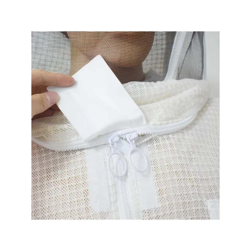 3-warstwowy wentylowany kombinezon pszczelarski z okrągłym welonem Kombinezon pszczelarski Profesjonalne ubrania pszczelarskie Odzież pszczelarska Odzież pszczelarska