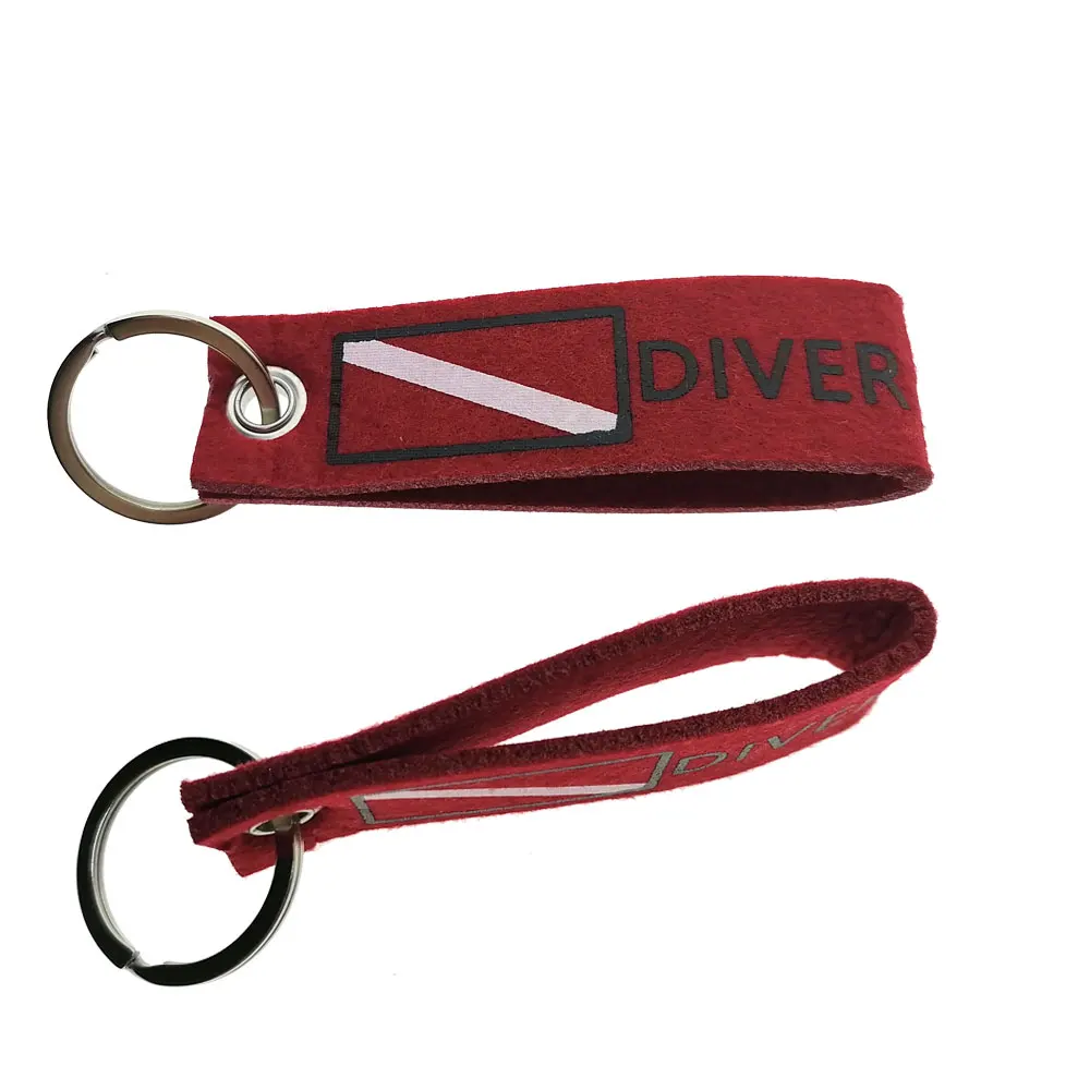 Đỏ Phối Túi Thẻ Hành Lý Với Móc Khóa Chìa Khóa Fobs Du Lịch Lặn Biển Ba Lô Túi Cờ Móc Khóa Móc Chìa Khóa