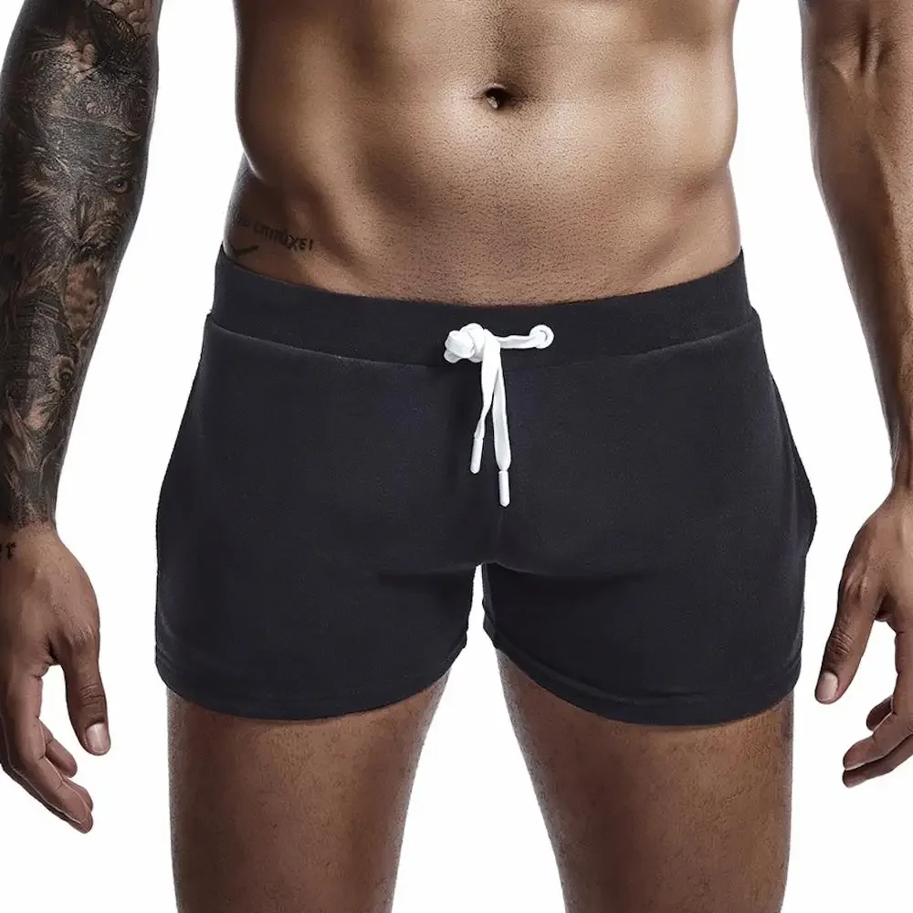 Seobean-Herren-Sweat-Shorts aus Samt, Vintage-Boxershorts, Gym-Shorts, Herrenhöschen, dick, Pocket-Jogger