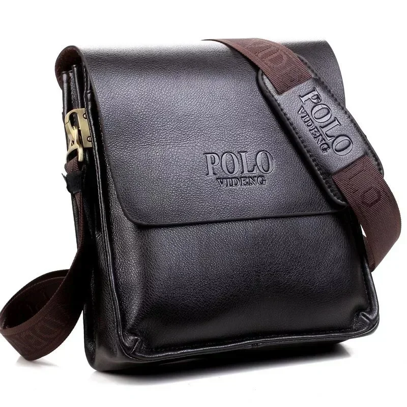The leisure business single shoulder bag Polo vertical bag man trend inclined shoulder bag