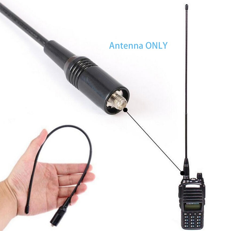 Antena walkie talkie de banda dupla para baofeng uv5r UV-82 NA-771 144/430mhz 10w