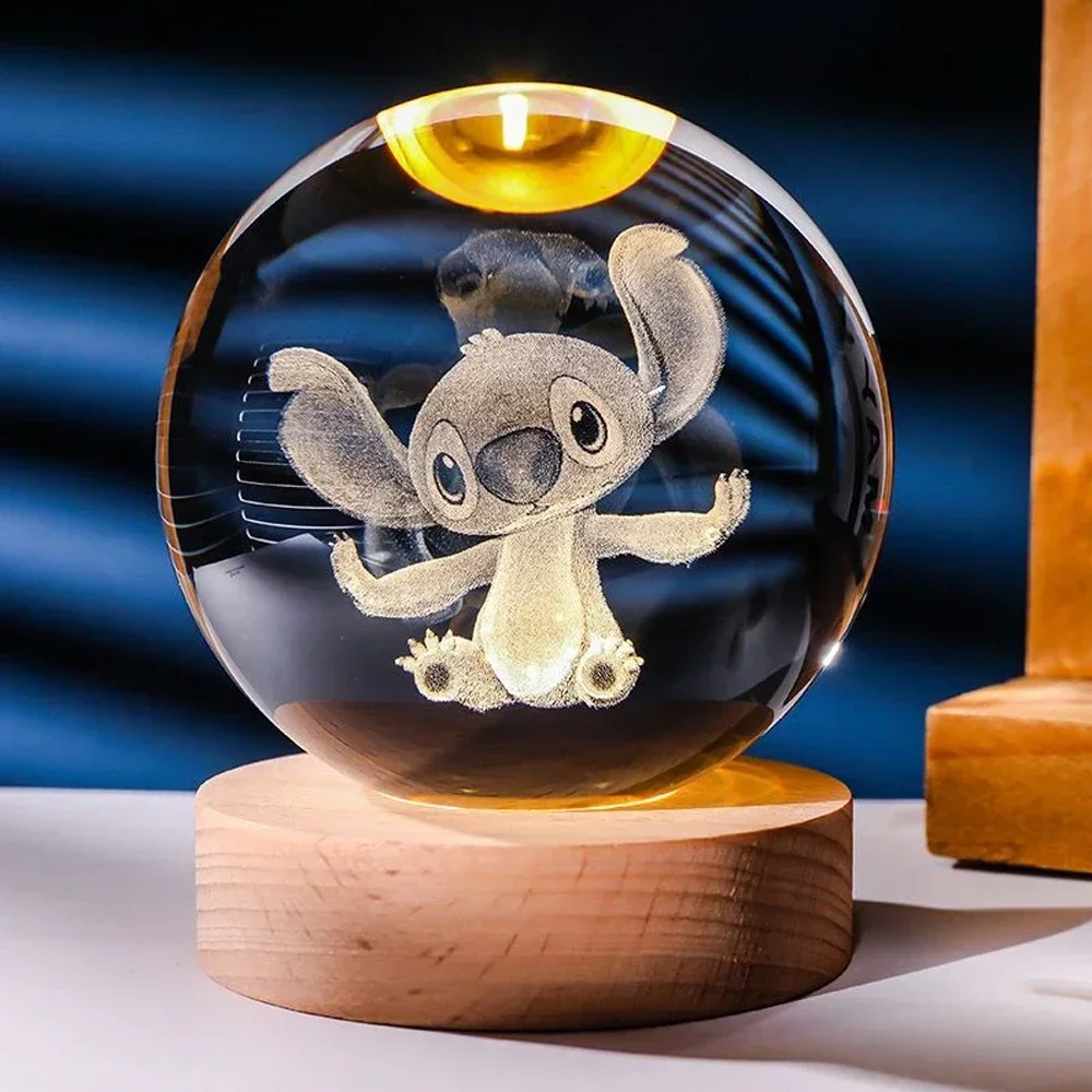 Boule de Clip 3D de 6cm pour Enfant, Veilleuse Carrée au Laser, Pikachu, Doraemon, Hello Kitty, Offre Spéciale