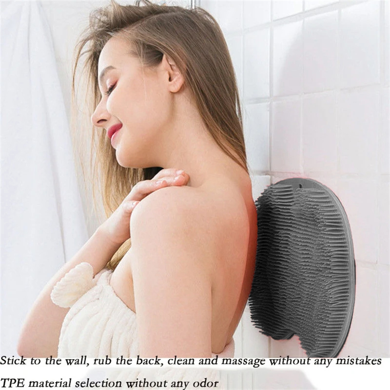 Brosse de Énergie du Dos en Silicone, Grattoir de Douche, Polymères de Bain, Lavage des Pieds, Livres pour le Corps, Outil de Bain