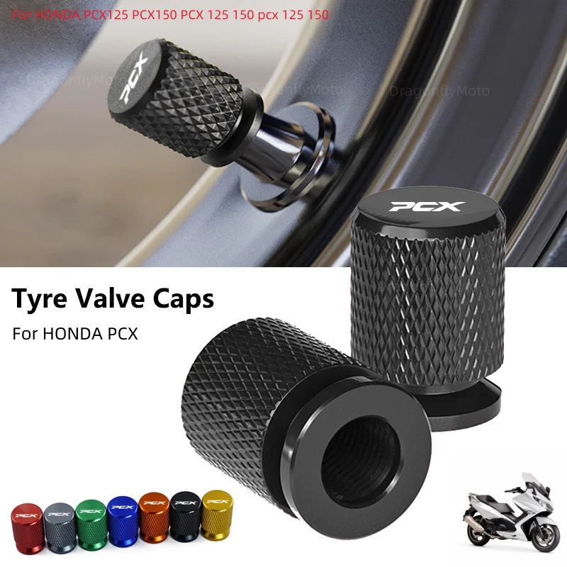 Accesorios de motocicleta para Honda PCX 125 150 160 PCX125 PCX150 PCX160 2021 2022, tapas de cubierta de vástago de puerto de aire de válvula de neumático de Metal, 2 uds.