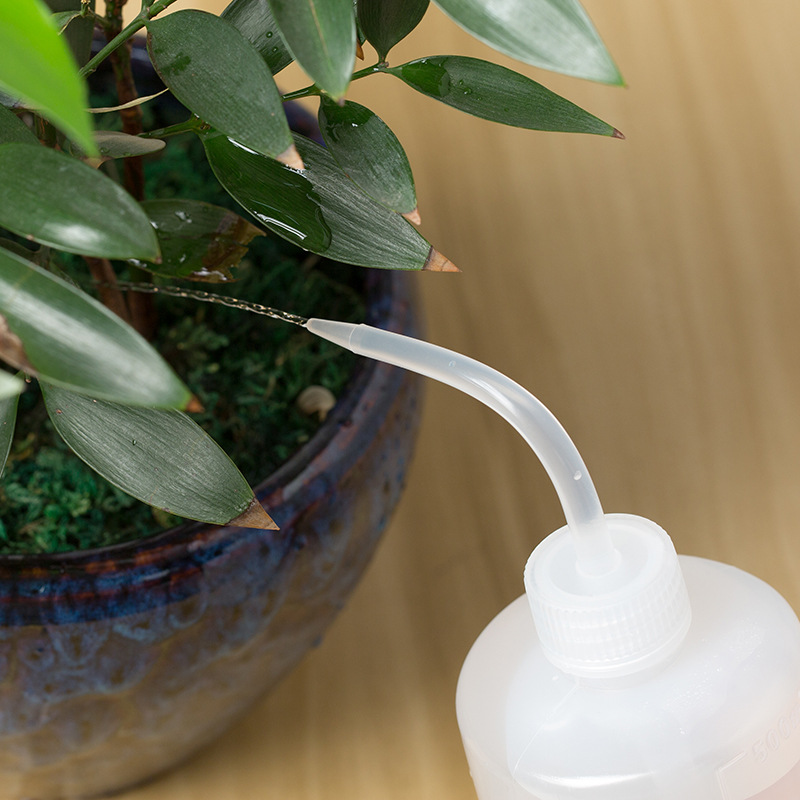 Tetera para vertido de pico de agua, herramienta para plantas suculentas, regadera de flores, botellas exprimibles con herramientas de jardinería, 150/250 / 500mL