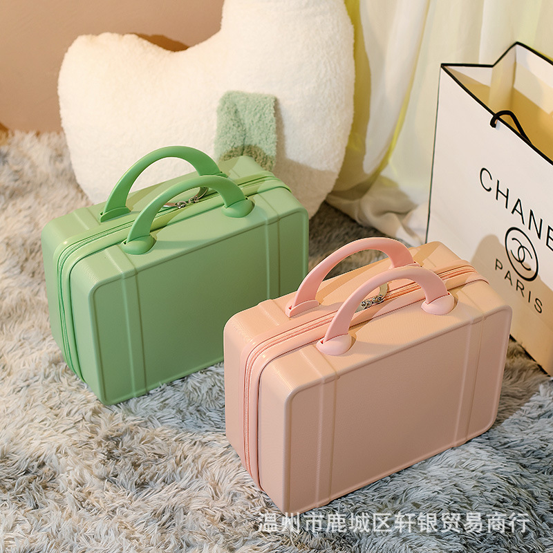 กระเป๋าเดินทางขนาดเล็กสำหรับเดินทางกล่องเครื่องสําอางขนาด14นิ้วกล่องของขวัญสำหรับผู้หญิง