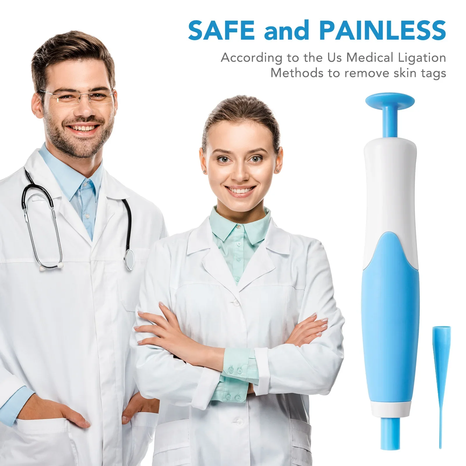 Cabeça dupla verruga remoção caneta conjunto auto pele tag removedor indolor toupeira verruga pele tag remoção kit cuidados com a pele ferramenta de beleza venda quente