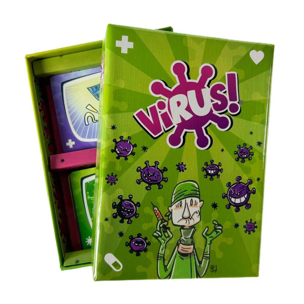 Virus 1 2 3 Board Game The Contagiously Fun Card Game Spanish English Version Party Game for Fun Family Game