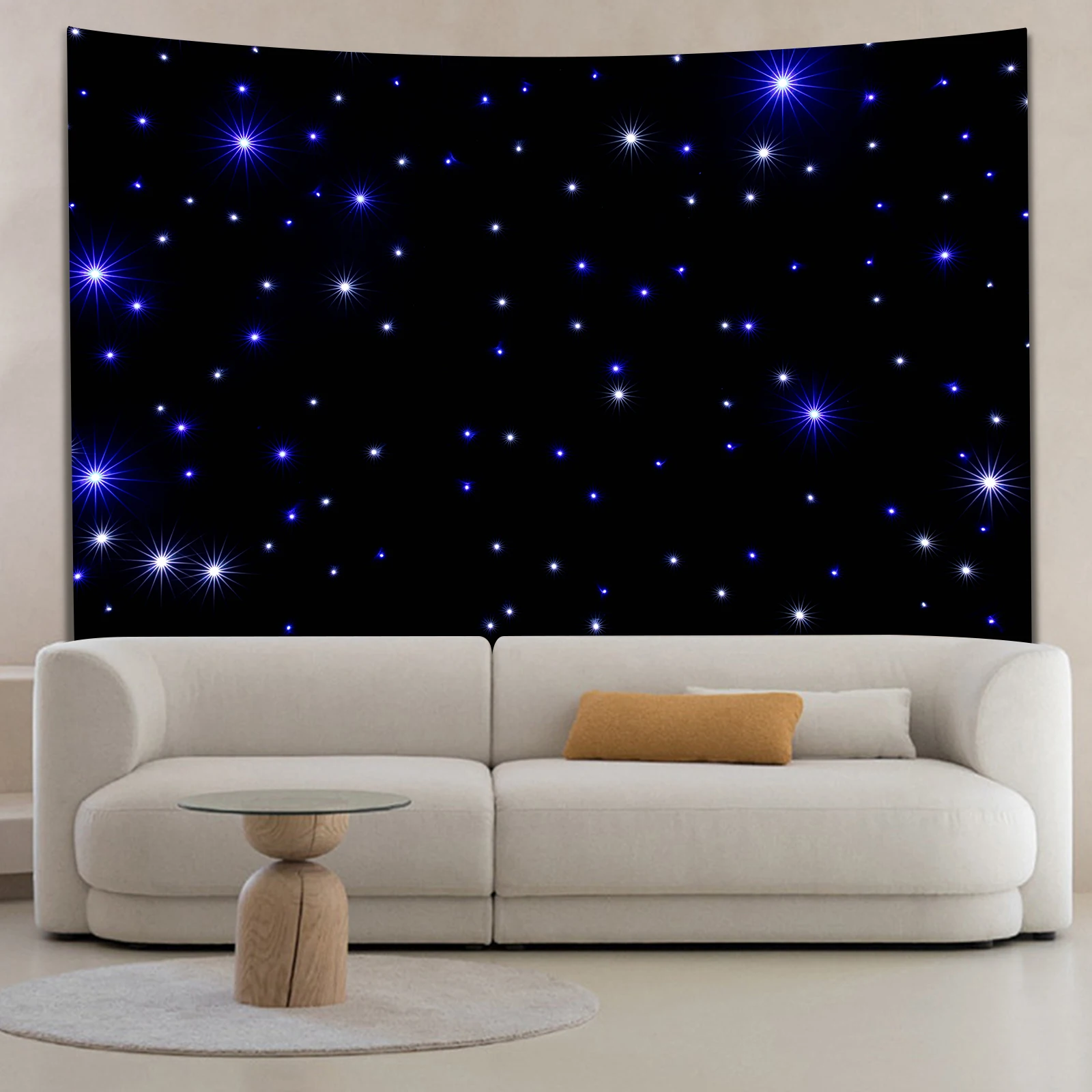Black LED Stage Star Backdrop(Easy to Use) - Foldable&Truss Mountable(Multiple Holes), Remote Control&4 Modes(Auto/DMX512