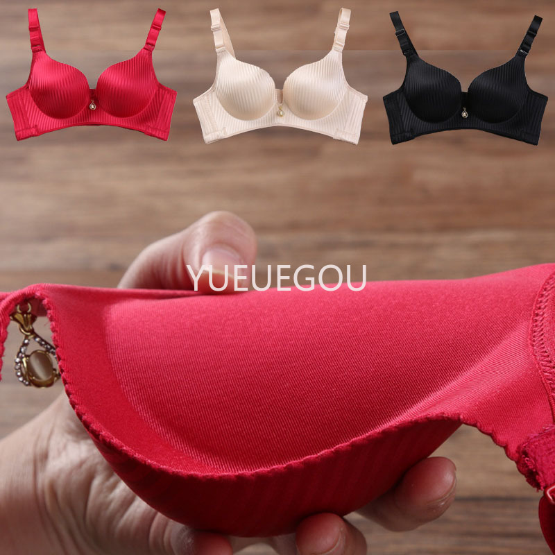 Gran oferta 2024, sujetador de realce inalámbrico sin costuras, sin anillo de acero, lencería acolchada gruesa de 8cm, correas ajustables, sujetadores sexys cómodos
