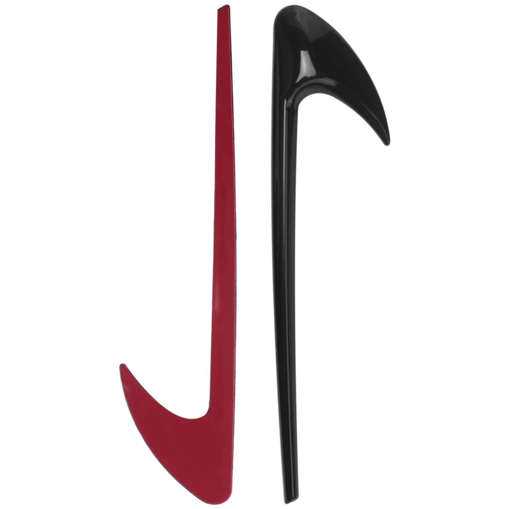 Side Fender Trim carro para Mercedes Benz, E Classe W213 Classe C W205, Refit E63S, AMG Acessórios, preto, 2pcs