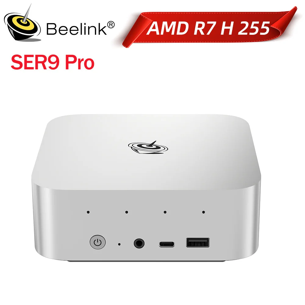Beelink SER9/SER9 Pro AMD Ryzen 7 H255 32 ГБ LPDDR5X RAM 1 ТБ NVMe SSD Type C 2,5 Гбит/с Wi-Fi6 BT5.2 Игровой ПК SER9 HX370 SER8 8745HS