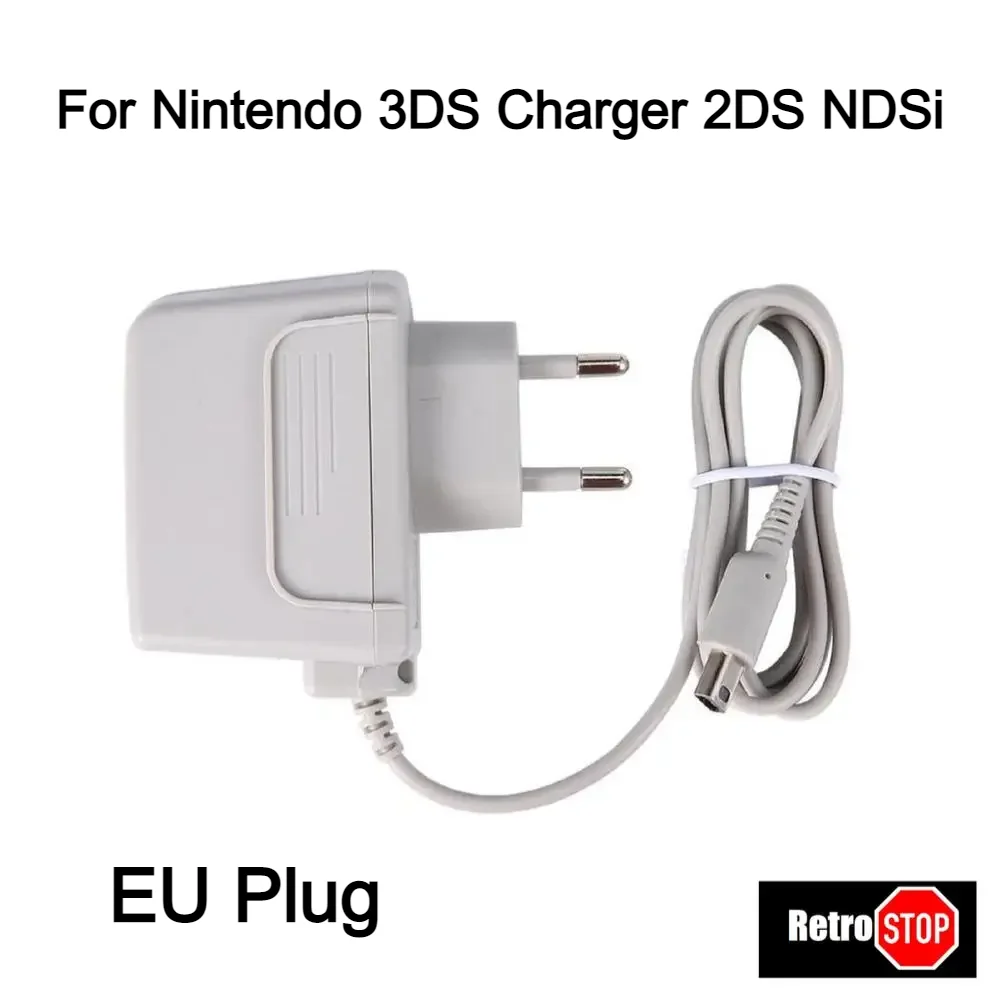 Cargador de pared para viaje en casa para Nintendo 3DS 2DS NDSi Cable de carga adaptador de carga fuente de alimentación adaptador NDS enchufe de la UE