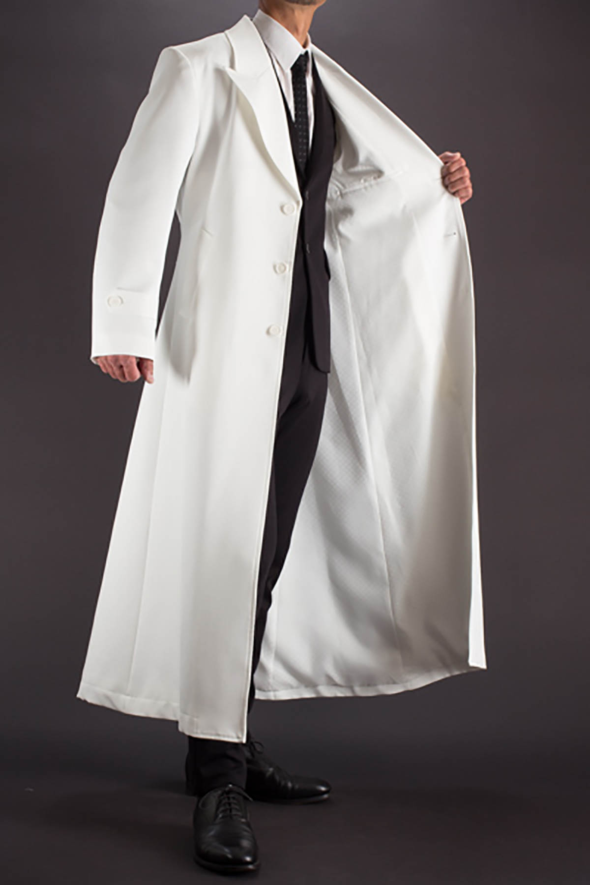 Gabardina larga para hombre, bata con cinturón de solapa con visera, ropa ligera de otoño, trajes de boda para hombre, cortavientos clásico Formal personalizado