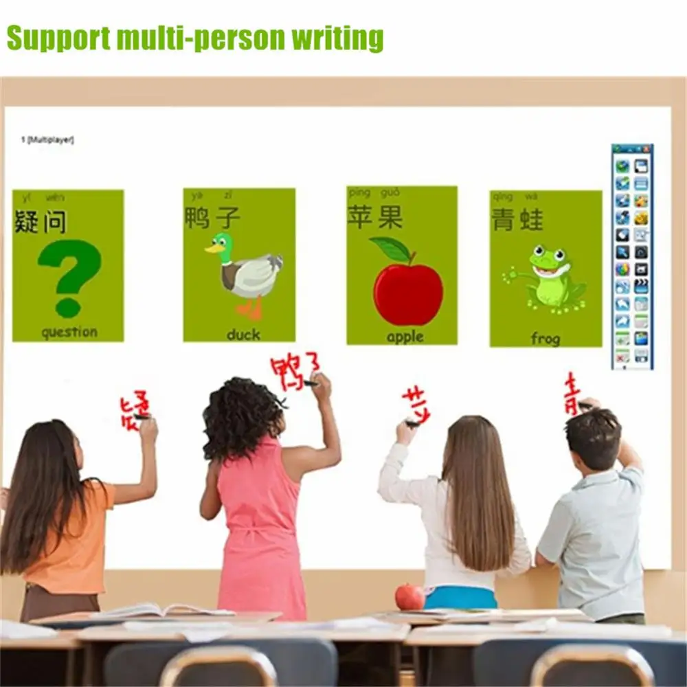 Cool Electronic Multi ปากกา Writing Digital ห้องเรียนเสมือนจริง Interactive Whiteboard สมาร์ทสำหรับนิทรรศการการศึกษาสัมมนา