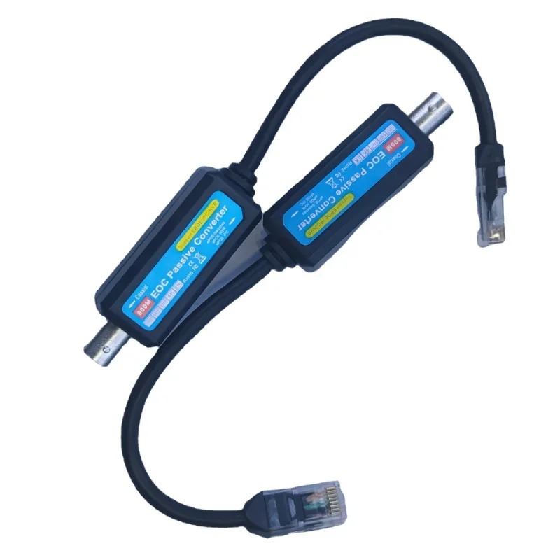 1 par de extensores pasivos IP sobre transmisor de red Coaxial 8MP HD para cámara Web transmisor Coaxial extensor Coaxial