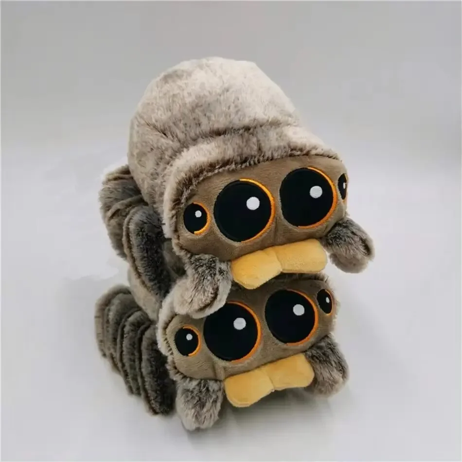 Animal de pelúcia macio bonito pequena aranha bebê plushies brinquedo dos desenhos animados animal filme boneca periférica decora sala jogo presente aniversário do miúdo