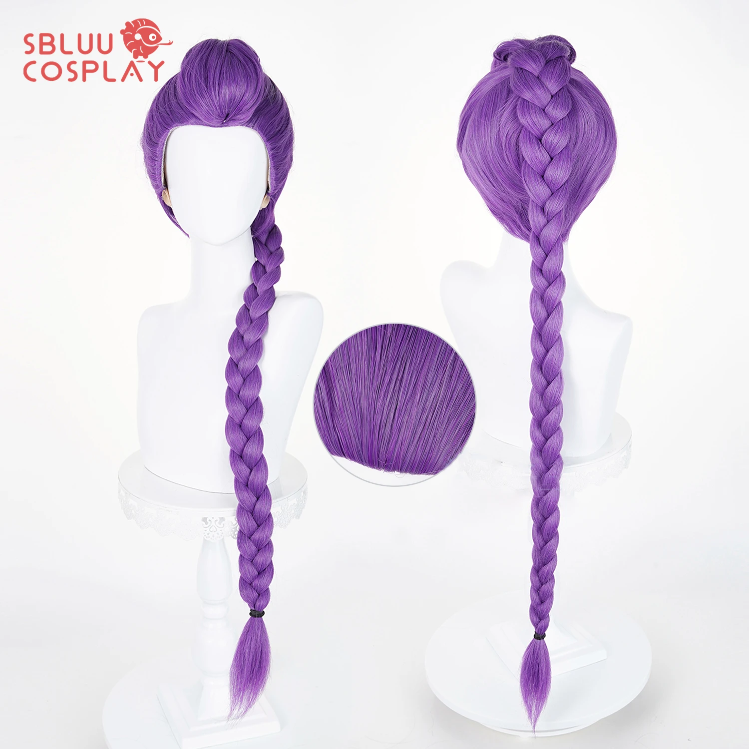 SBluuCosplay Kpop Huntrix Rumi Cosplay Wig Halloween Party Demon Accessory Hunters Detachable Ponytail