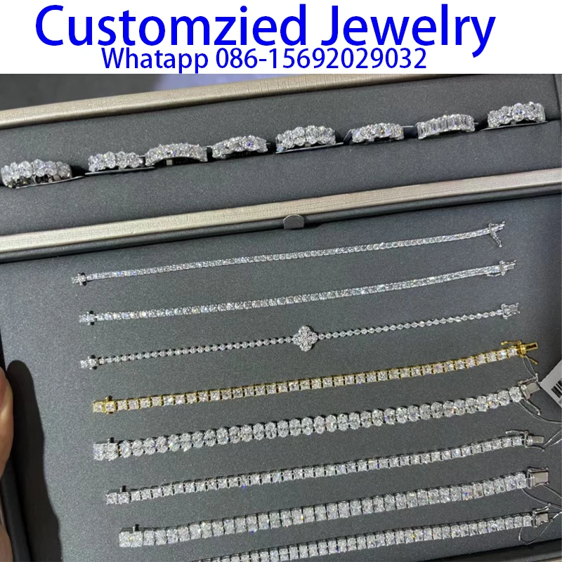 AEAW ปรับแต่งเครื่องประดับหลวม Lab Grown เพชร CVD HPHT IGI เครื่องประดับ 10k14K 18K แหวนสร้อยคอต่างหู 1ct to 10ct DE สี VS-VVS