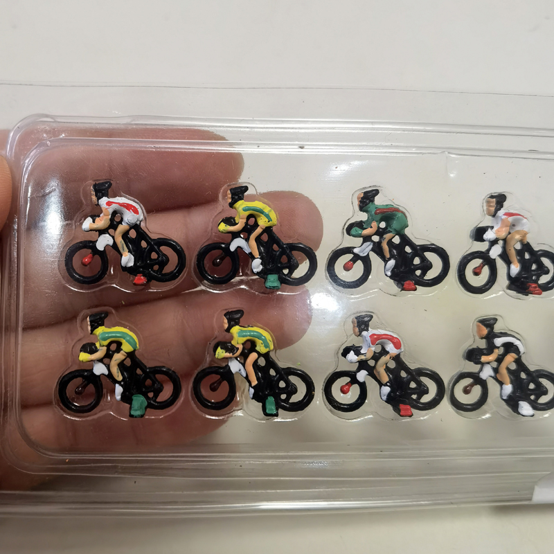 3/12 шт., Миниатюрные модели велосипедистов